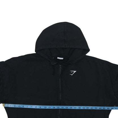 Gymshark Men's Black Full Zip Hoodie Size L Regular Fit