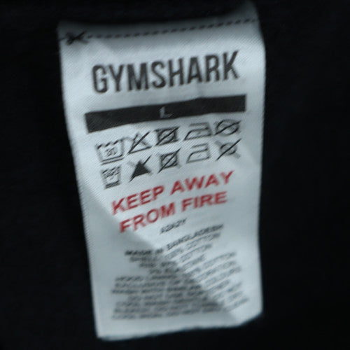 Gymshark Men's Black Full Zip Hoodie Size L Regular Fit