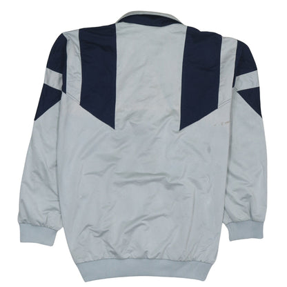 Adidas Men's Grey Track Jacket L Colourblock Retro Sports Zip Top