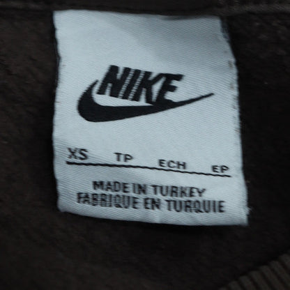 Nike Womens Brown Sweatshirt XS Crew Neck Cotton Blend Pullover