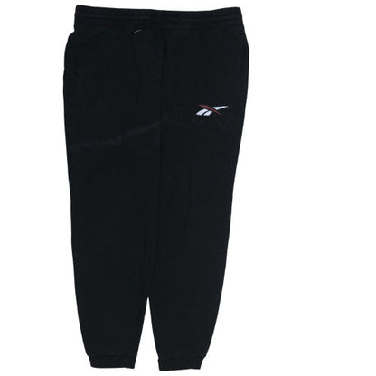 Reebok Men's Black XL Jogger Sweatpants with Logo Detail