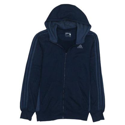 Adidas Men's Blue Full Zip Hooded Sweatshirt Size S