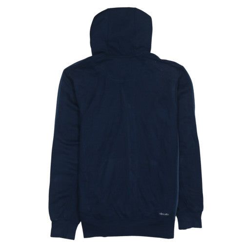Adidas Men's Blue Full Zip Hooded Sweatshirt Size S