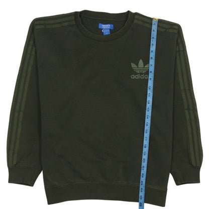 Adidas Mens Green L Crew Neck Pullover Sweatshirt