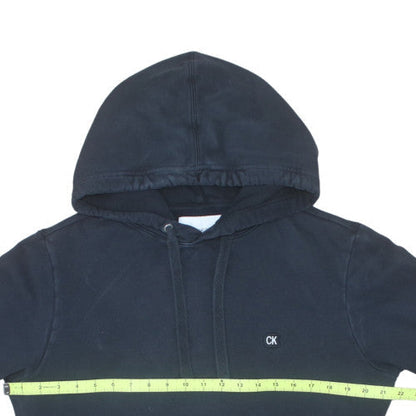 Calvin Klein Jeans Womens Black Cotton Pullover Hoodie M