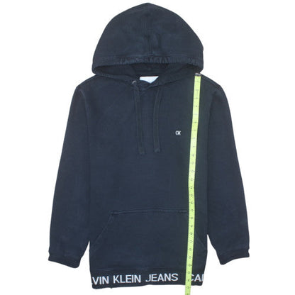 Calvin Klein Jeans Womens Black Cotton Pullover Hoodie M