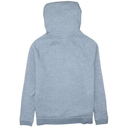 Nike Women Grey Hoodie Medium Funnel Neck Pullover Cotton Blend
