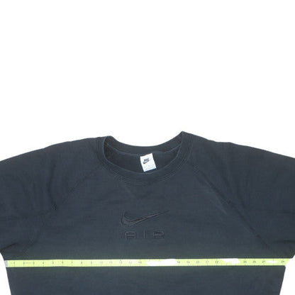 Nike Women Black XXL Pullover Sweatshirt Crew Neck Embroidered Logo
