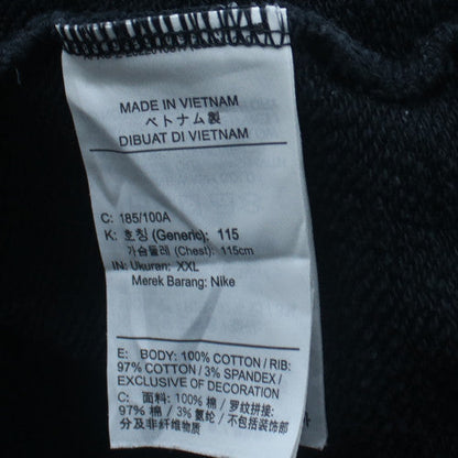Nike Women Black XXL Pullover Sweatshirt Crew Neck Embroidered Logo
