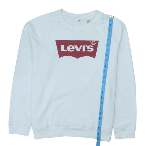 Levi's Women's White Logo Pullover Sweatshirt Size L