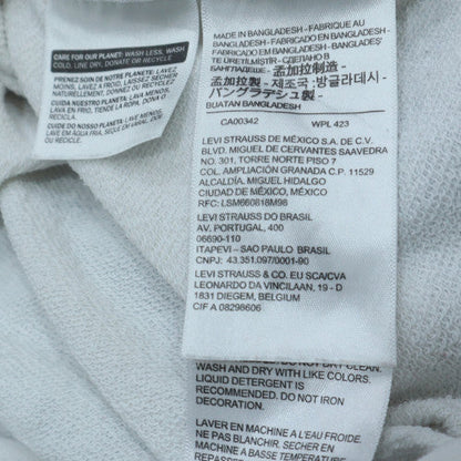 Levi's Women's White Logo Pullover Sweatshirt Size L