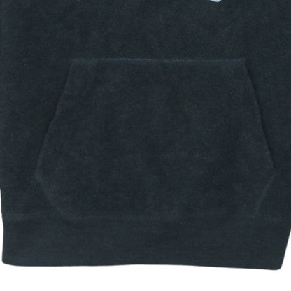 GAP Boys Black Hooded Pullover Sweatshirt 12-13 Years Fleece Logo