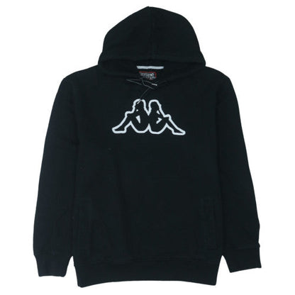 Kappa Men's Black XL Pullover Hoodie with Logo Graphic