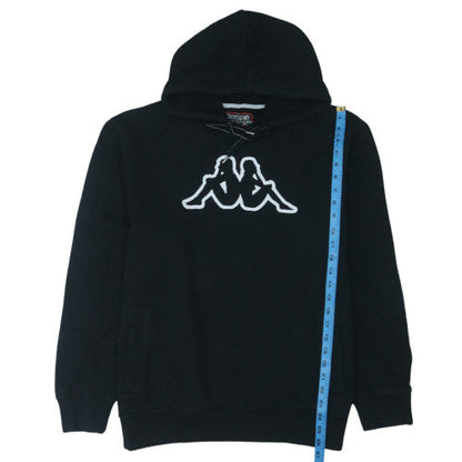 Kappa Men's Black XL Pullover Hoodie with Logo Graphic