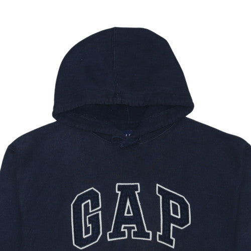 GAP Men’s Navy Blue Pullover Hoodie Small Logo Fleece Sweatshirt