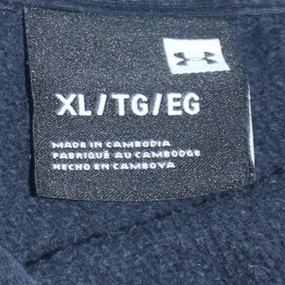 Under Armour Men's Black XL Pullover Hoodie with Logo