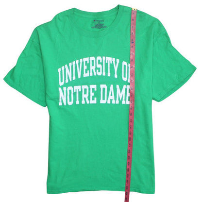 Champion Men's Green University of Notre Dame Crew Neck T-Shirt XL