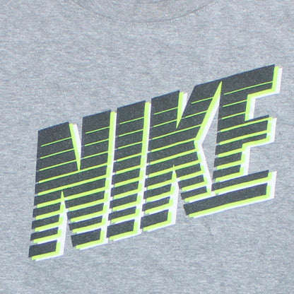 Nike Men's Grey Graphic Logo Crew Neck T-Shirt XL