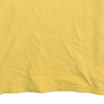Quiksilver Men's Yellow XL Regular Fit Cotton Graphic T-Shirt