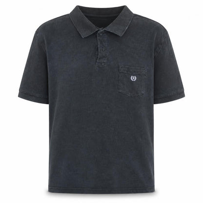 Chaps Men's Black Cotton Short Sleeve Polo Shirt XL