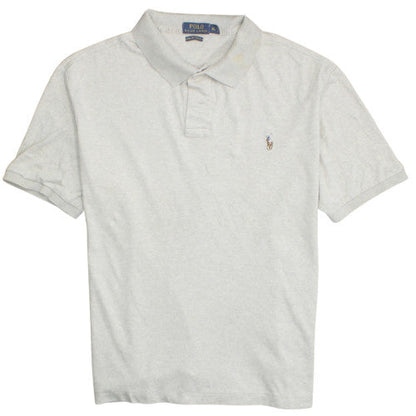 Ralph Lauren Men's Beige Cotton Polo Shirt Size M Classic Fit