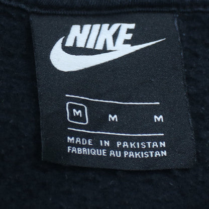 Nike Womens Black Medium Pullover Hoodie with Logo Print