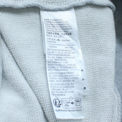 Levi's Men's Grey Pullover Hoodie M Regular Fit Logo Fleece