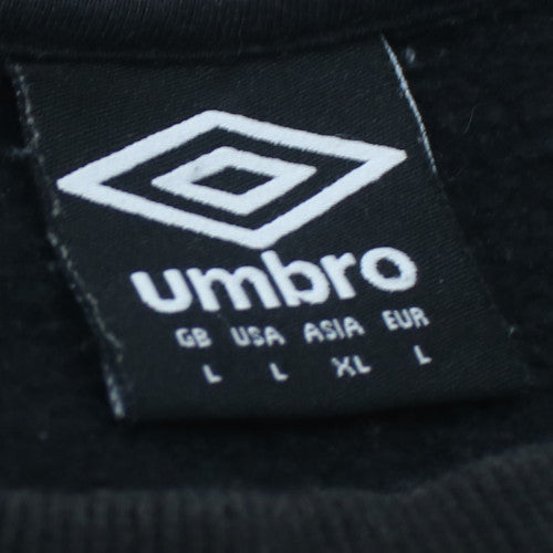 Umbro Men's Black Crew Neck Pullover Sweatshirt Size L