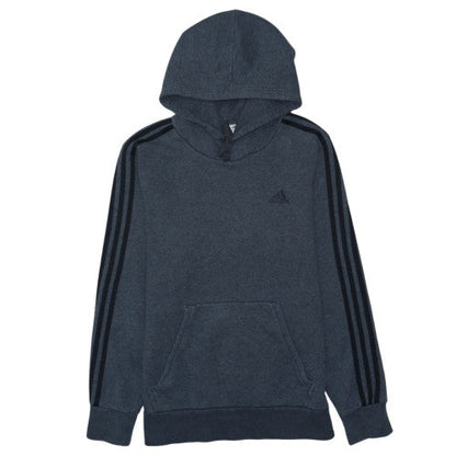Adidas Men's Blue Pullover Hoodie Size M Fleece Sportswear