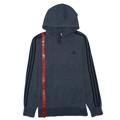 Adidas Men's Blue Pullover Hoodie Size M Fleece Sportswear