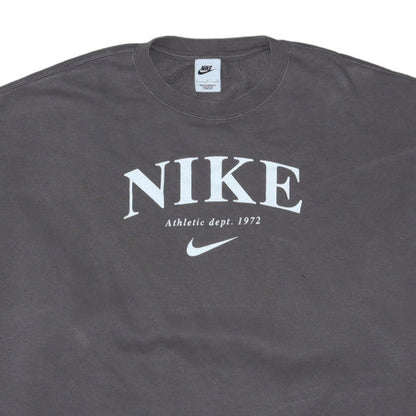 Nike Womens Grey L Crew Neck Pullover Sweatshirt