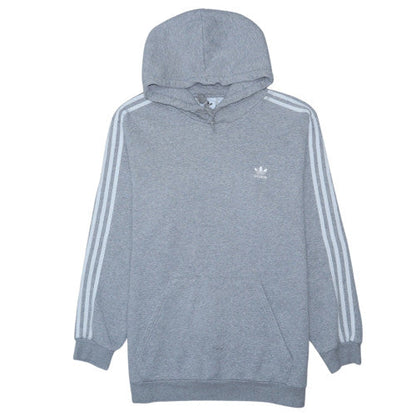 Adidas Men's Grey Pullover Hoodie Size L Regular Fit Fleece