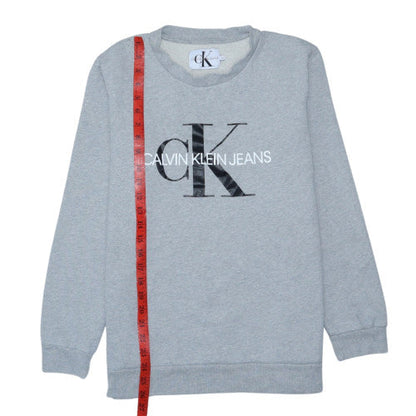 Calvin Klein Jeans Men's Grey Crew Neck Pullover Sweatshirt M