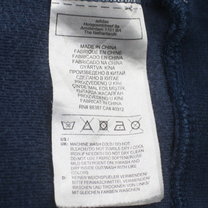 Adidas Womens Navy Velour Crew Neck Pullover Sweatshirt 2XL