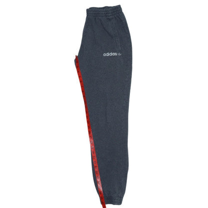 Adidas Mens Grey Sweatpants M Casual Fleece Logo Elastic Waist