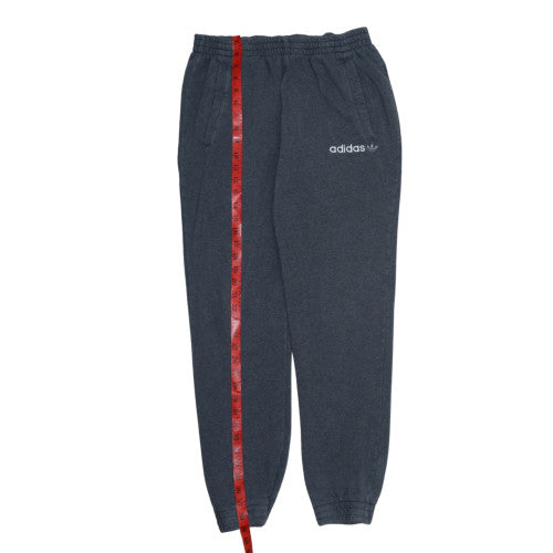 Adidas Mens Grey Sweatpants M Casual Fleece Logo Elastic Waist