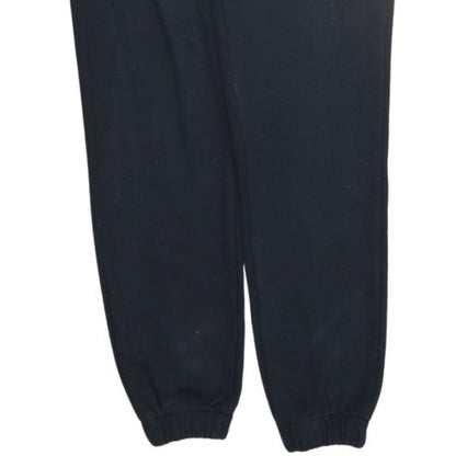 adidas Womens Black Sweatpants Size 4 Regular Fit Fleece Tapered