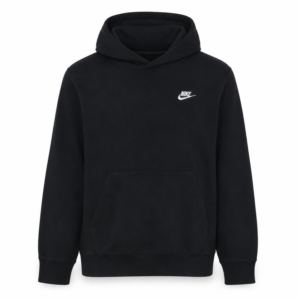 Nike Men's Black Pullover Hoodie M Regular Fit Fleece Sweatshirt
