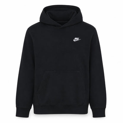 Nike Men's Black Pullover Hoodie M Regular Fit Fleece Sweatshirt