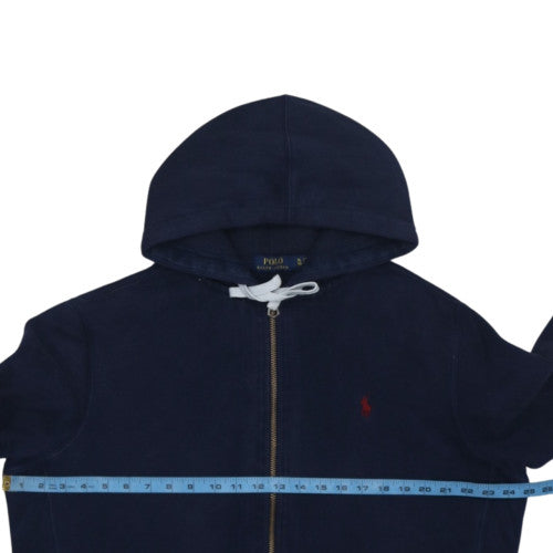 Ralph Lauren Men's Blue Full Zip Hoodie XL Cotton Blend