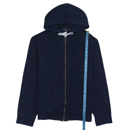 Ralph Lauren Men's Blue Full Zip Hoodie XL Cotton Blend