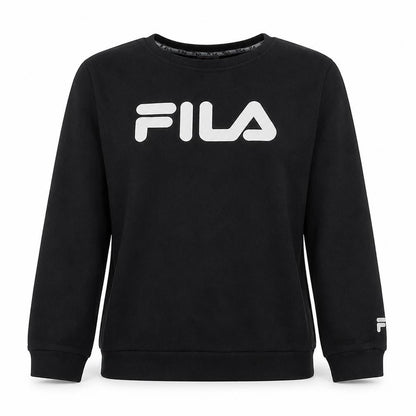 Fila Womens Black Crew Neck Pullover Sweatshirt Size 18