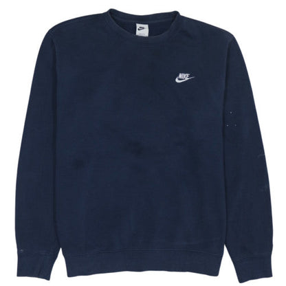 Nike Men's Blue Crew Neck Pullover Sweatshirt L Regular Fit