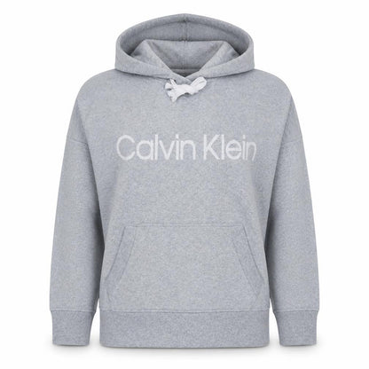 Calvin Klein Women’s Grey Pullover Hoodie Large Cotton Blend