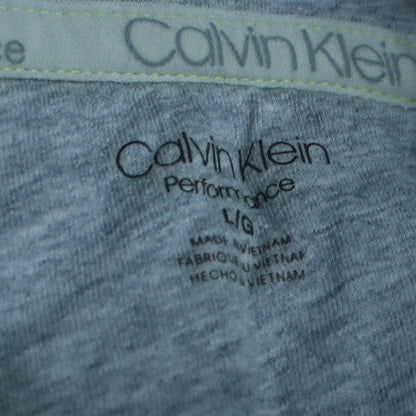 Calvin Klein Women’s Grey Pullover Hoodie Large Cotton Blend