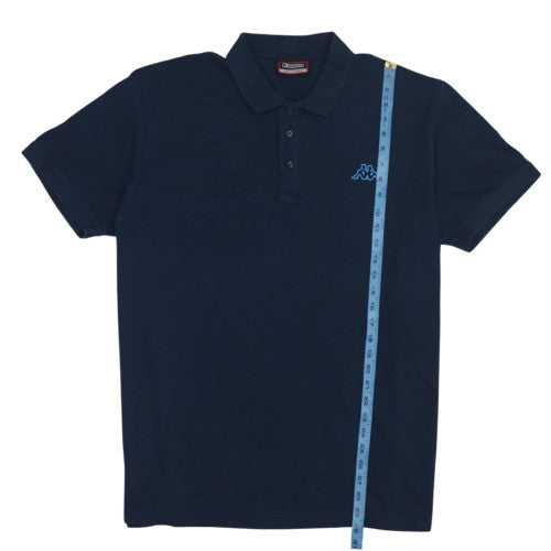 Kappa Men's Blue 3XL Polo Shirt 100% Cotton Regular Fit