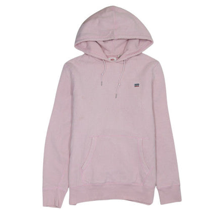 Levi's Women's Pink Pullover Hoodie Small Cotton Blend Casual