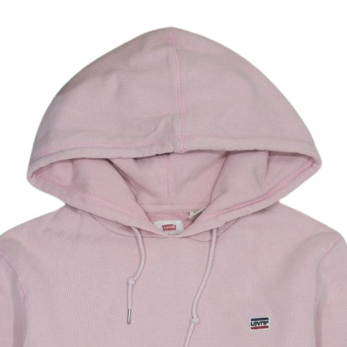 Levi's Women's Pink Pullover Hoodie Small Cotton Blend Casual