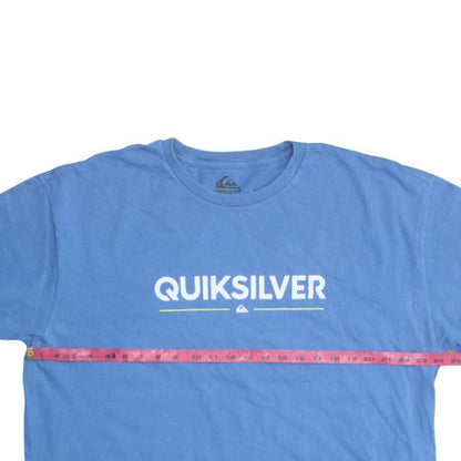 Quiksilver Men's Blue Regular Fit Short Sleeve Cotton T-Shirt XXL