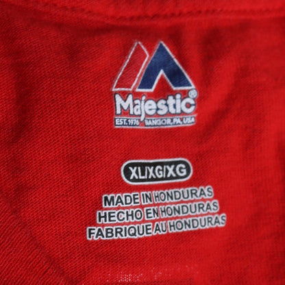 Majestic Men's Red Angels T-Shirt XL Sports Graphic Print
